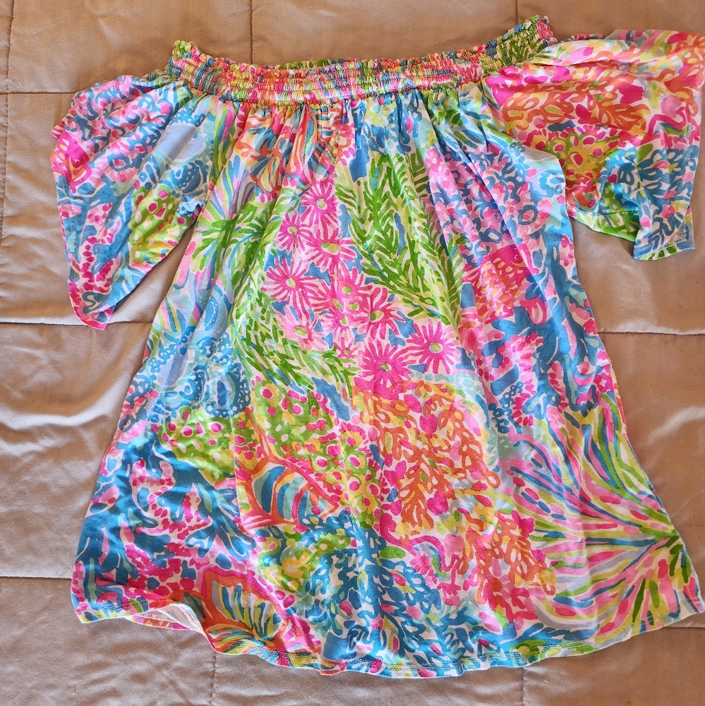 Lilly Pulitzer Off Shoulder Top
